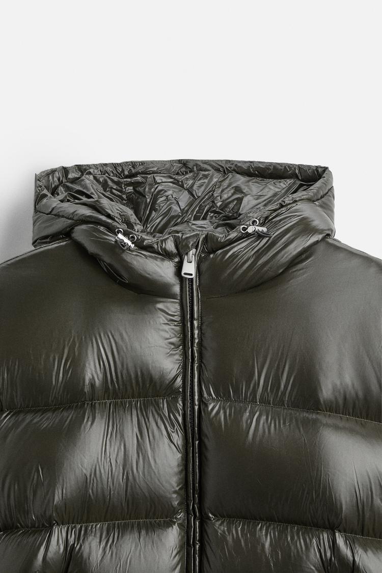 Men's Black Hooded Puffer Jacket