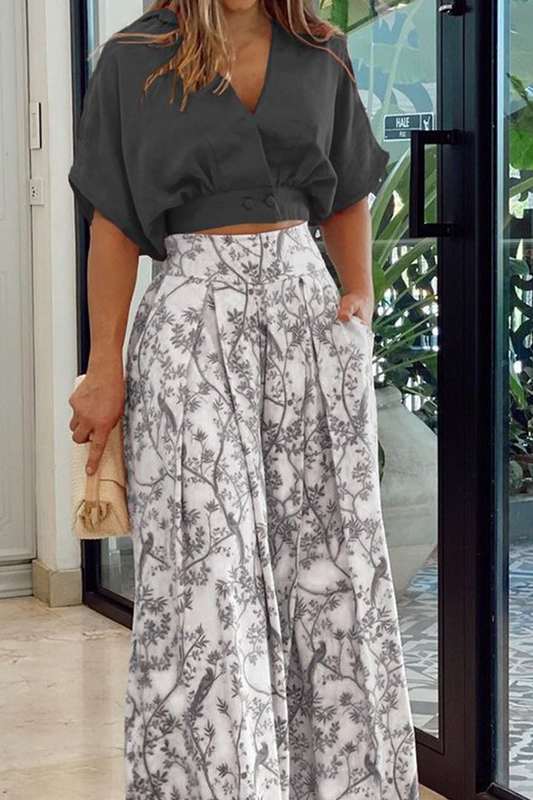 Women's Orange Trousers in Black
