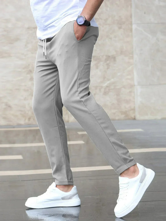 Men's Slim Fit Drawstring Trousers