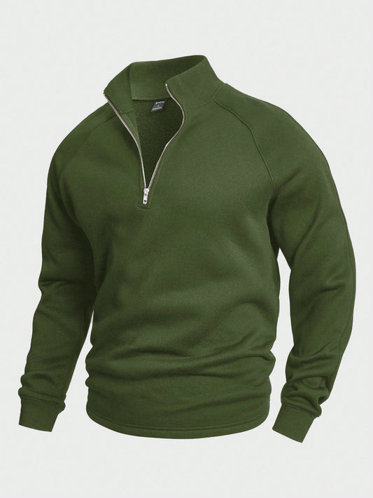 Men's Zip Up Quarter Zip Jumper