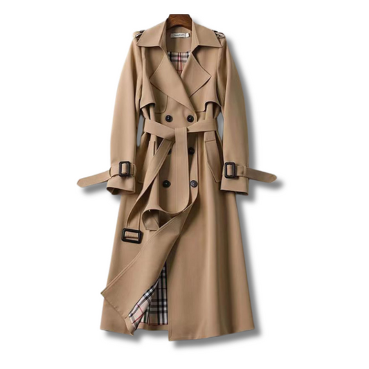 Women's Double Breasted Belted Trench Coat view 2