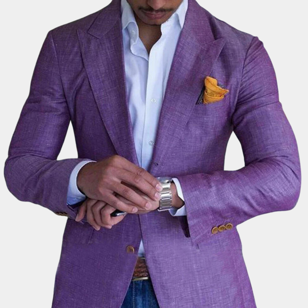 Men's Checked Tailored Blazer