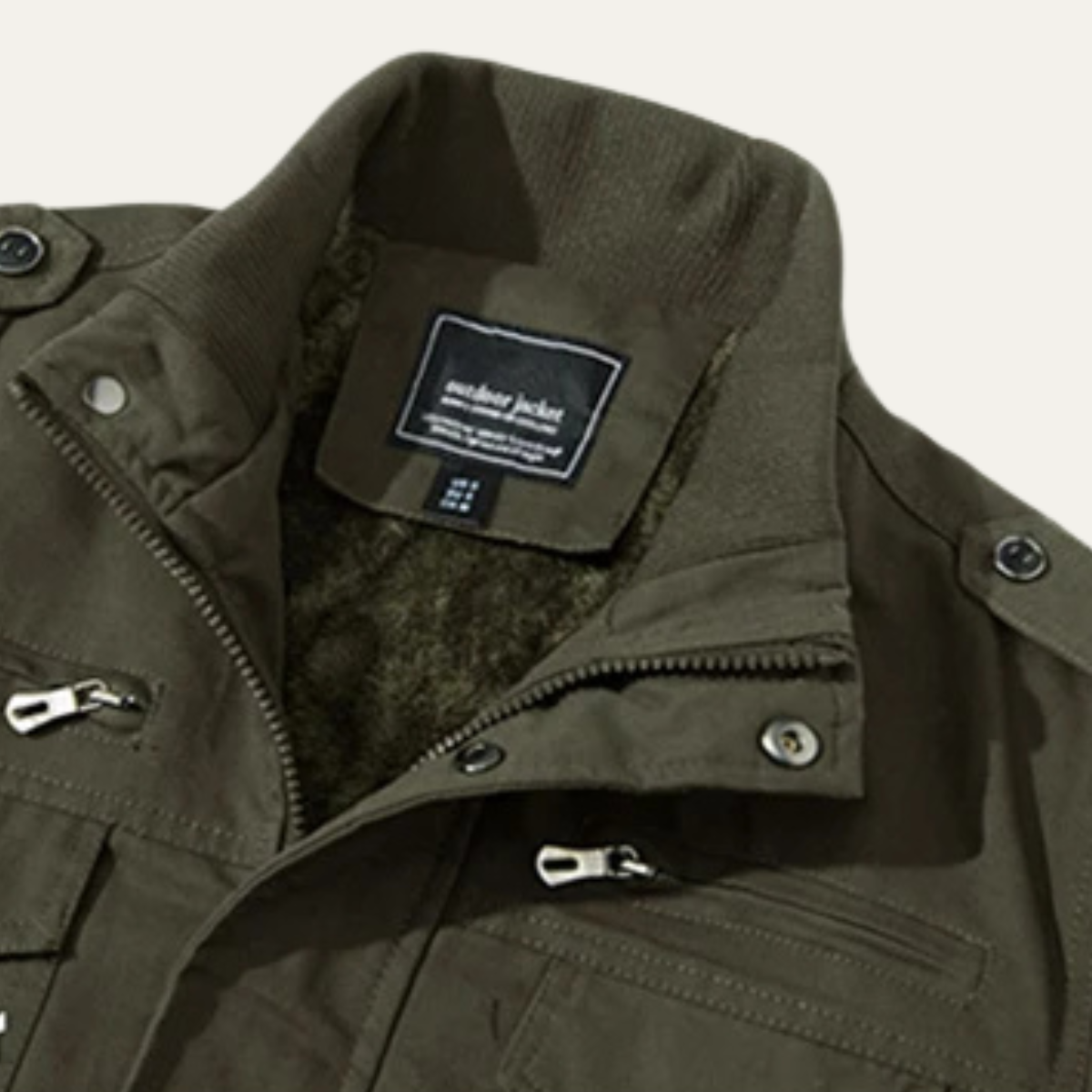 Men's Zip Up Thermal Winter Coat