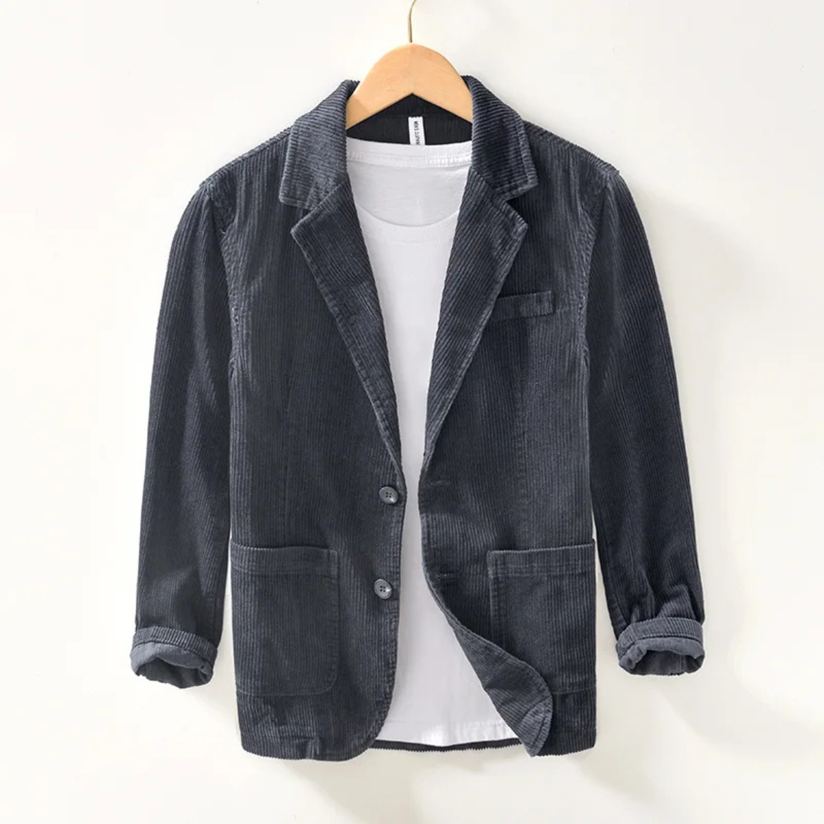 Men's Navy Blue Casual Winter Coat