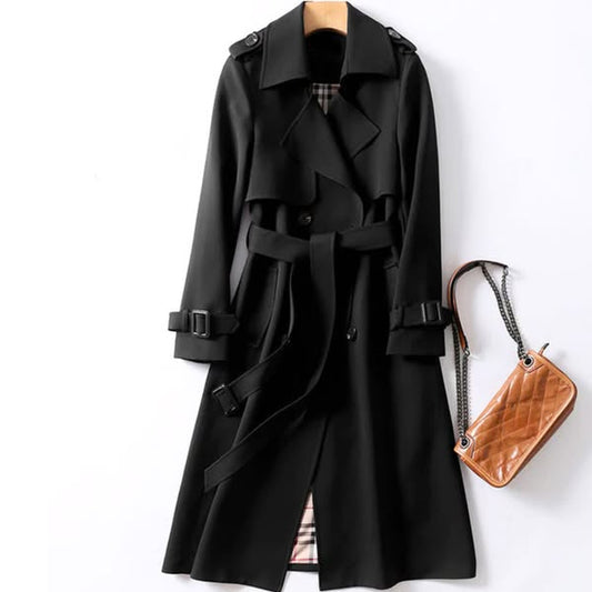 Women's Tie Waist Belted Trench Coat view 2