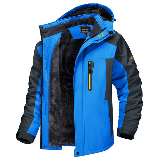 Men's Blue Casual Winter Coat