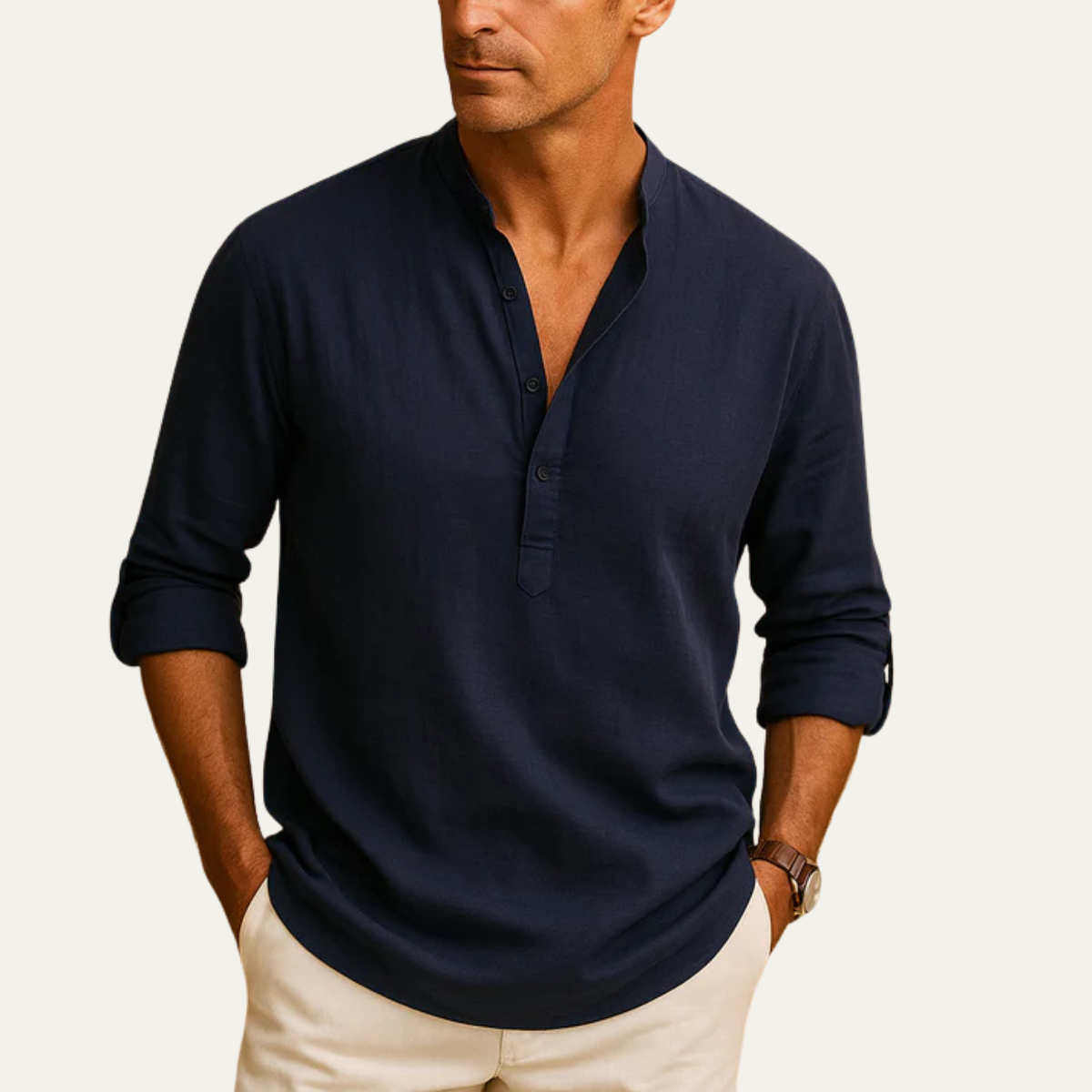 Men's Relaxed Fit Long Sleeve Shirt view 4