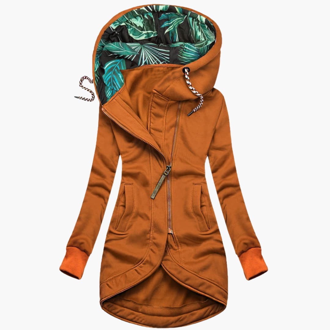 Women's Hooded Printed Bomber Jacket view 6