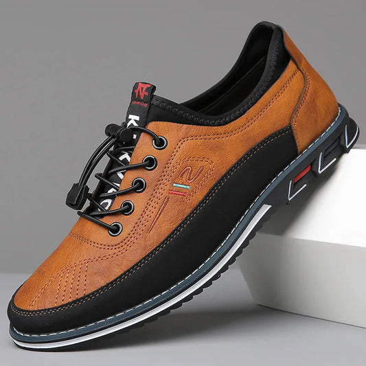 Men's Lace Up Walking Shoes in Brown