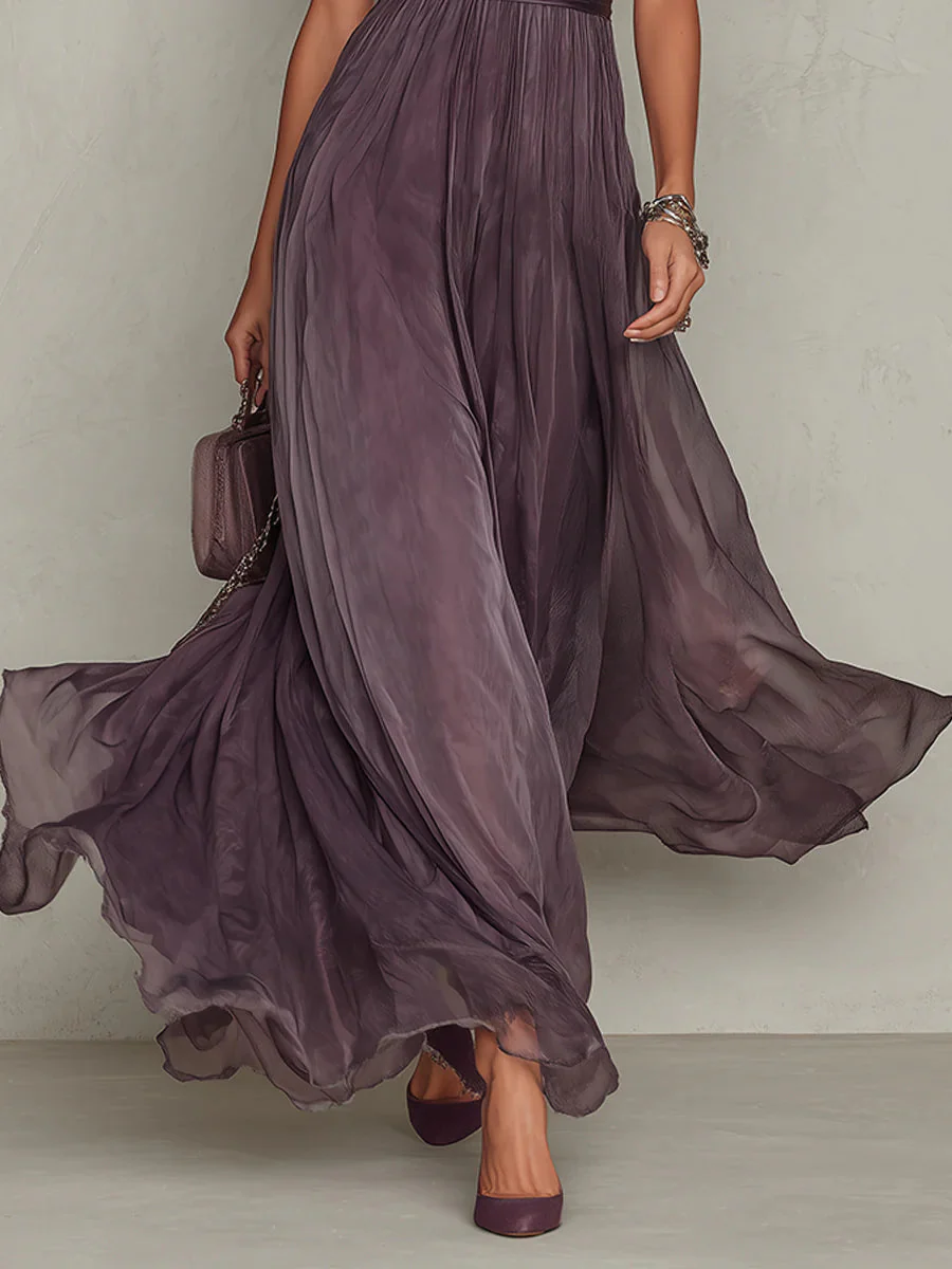 Women's High Neck Maxi Dress