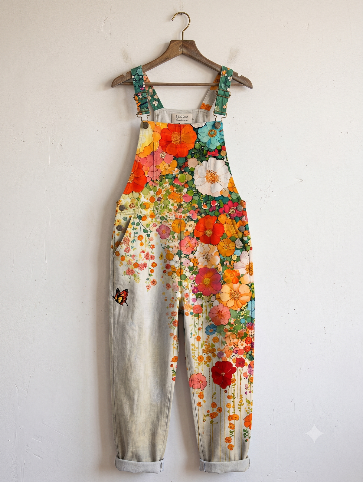 Women's Wide Leg Floral Jumpsuit view 3