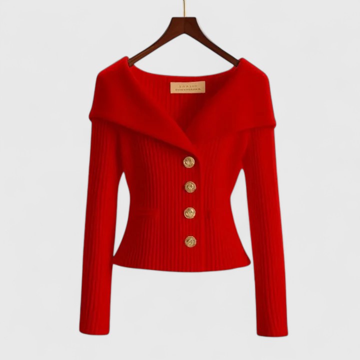 Women's Ribbed Knitted Button Front Cardigan view 9