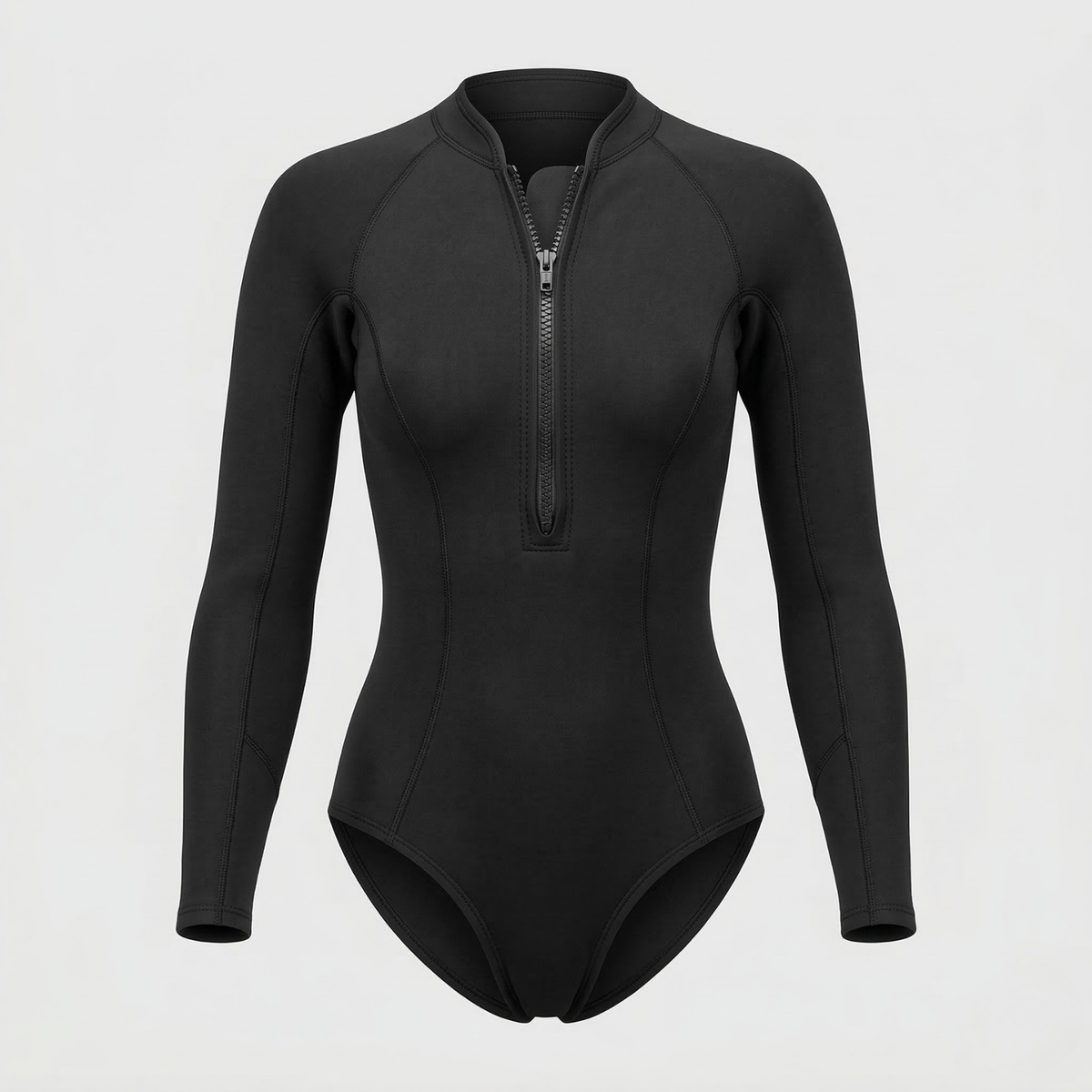 Women's Green Long Sleeve Three Piece Suit in Black