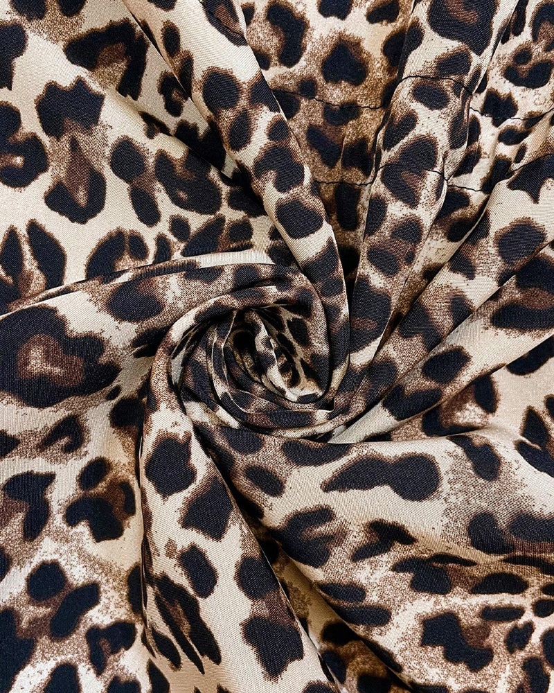 Women's Leopard Print Hooded Casual Bomber Jacket view 17