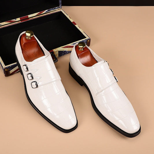 Men's Square Toe Brogue Detail Walking Shoes