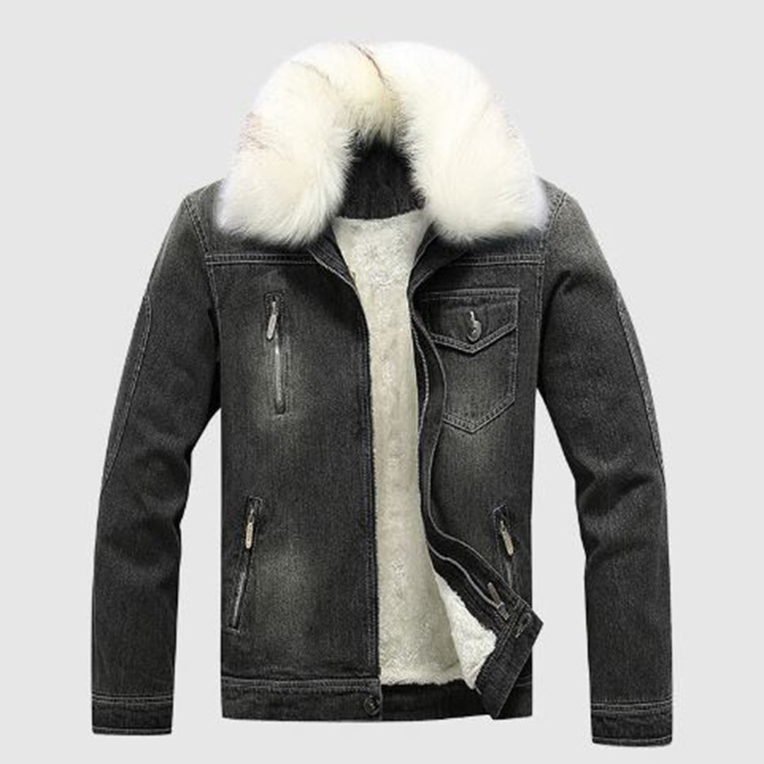 Men's Blue/White Winter Coat