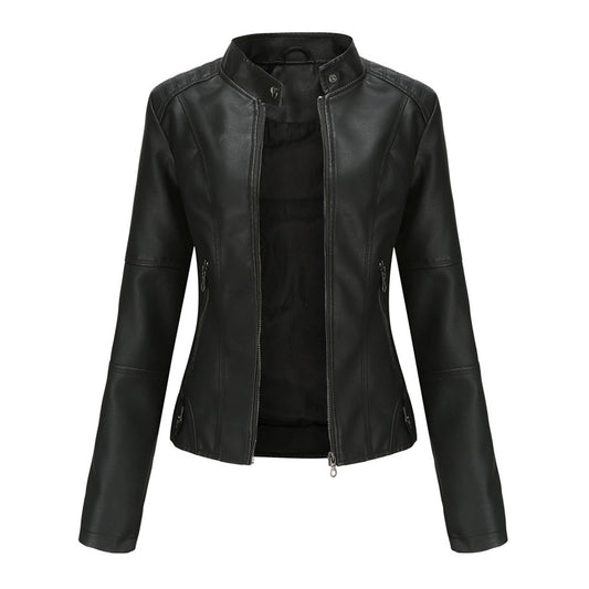 Women's Black Tailored Biker Jacket