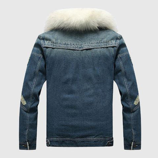 Men's Blue/White Winter Coat