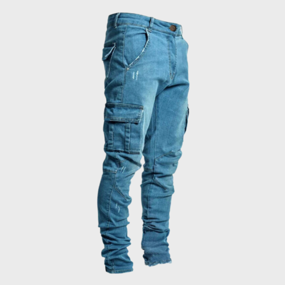 Men's Black Slim Fit Casual Trousers