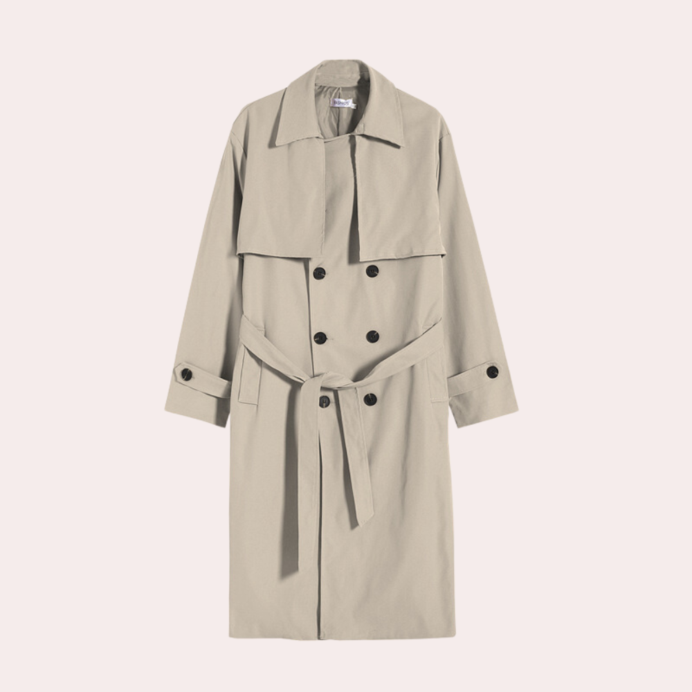 Men's Black Trench Coat