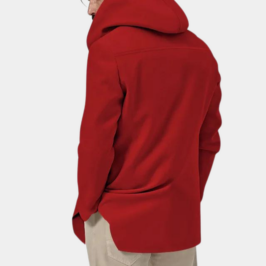 Men's Hooded Casual Trench Coat