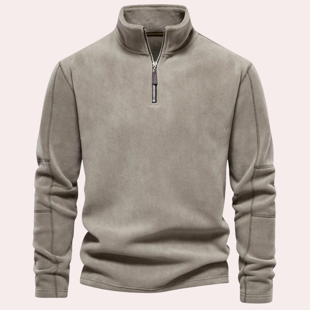 Men's Grey Comfort Jumper in Beige