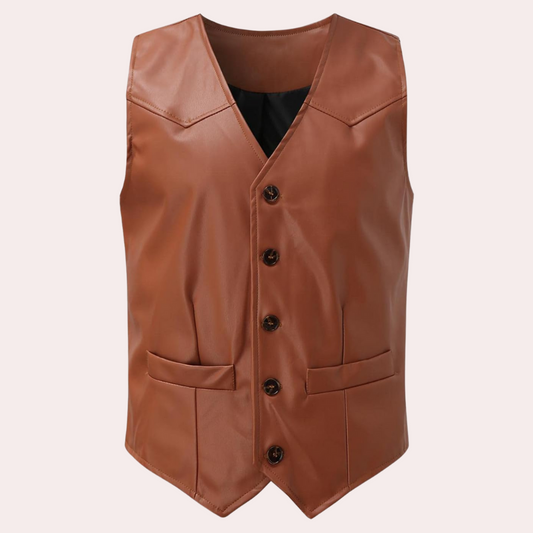 Men's Brown Gilet