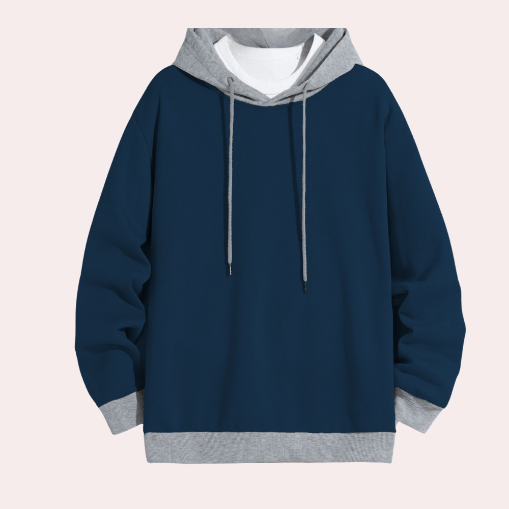 Men's Brown Hoodie in Blue