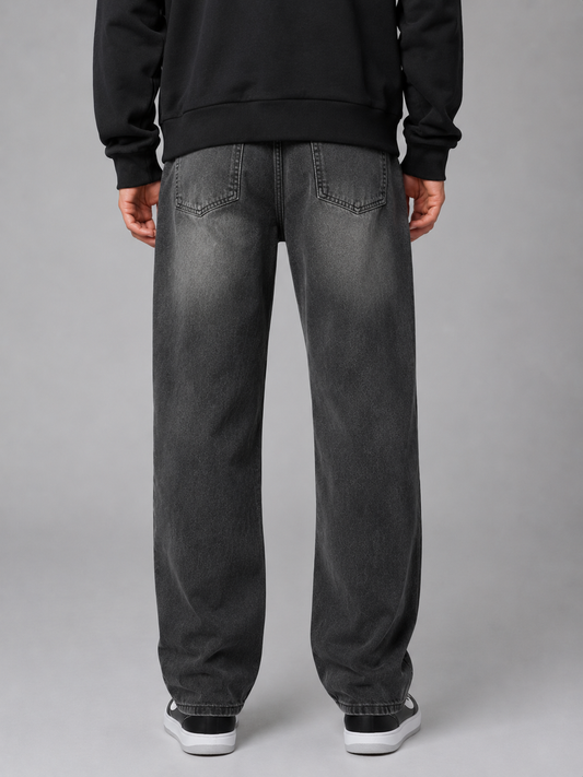 Men's Straight Leg Relaxed Fit Vintage Jeans