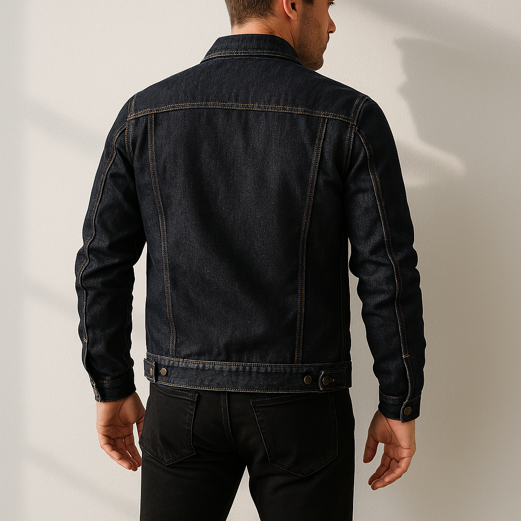 Men's Navy Blue Denim Jacket