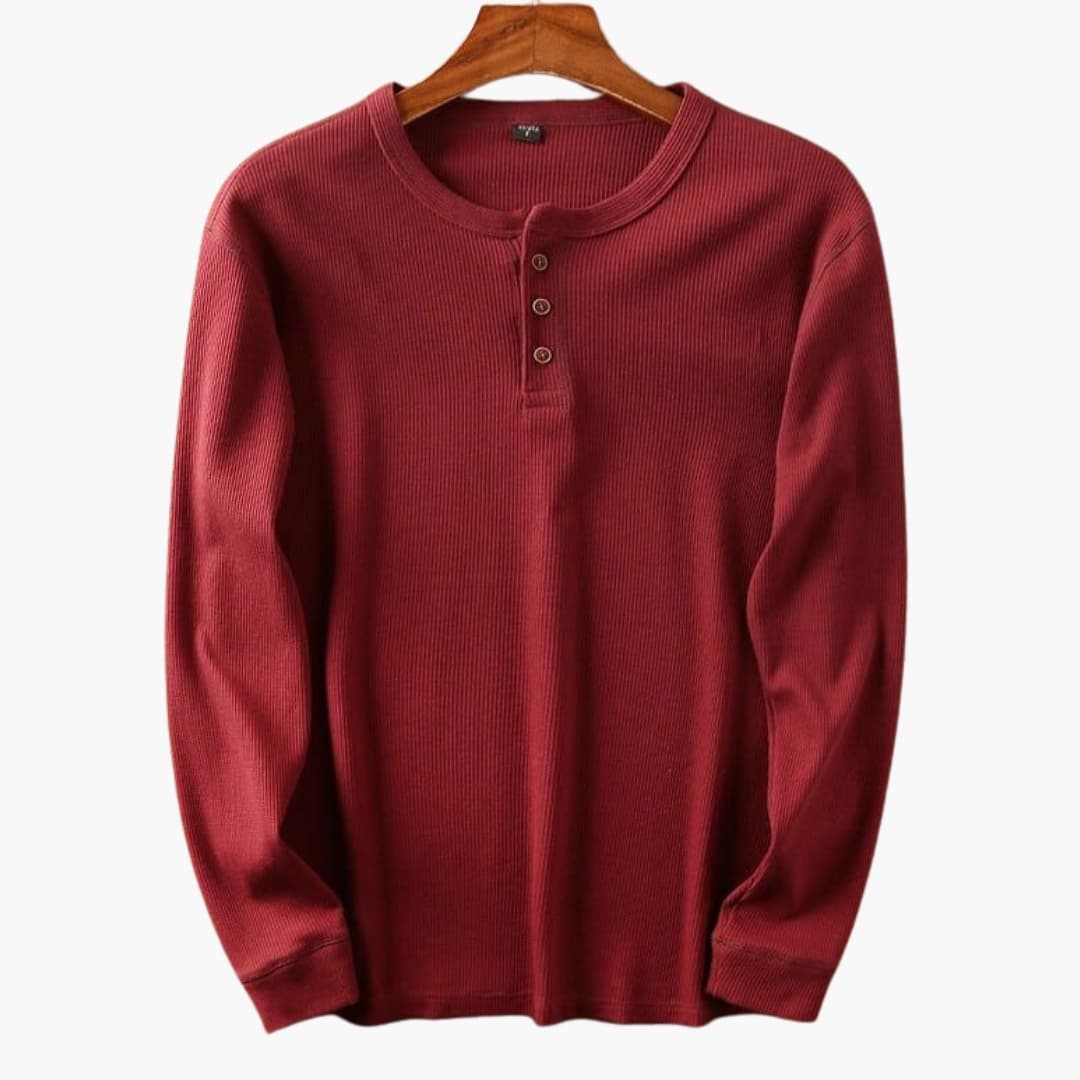 Men's Khaki Shirt in Red