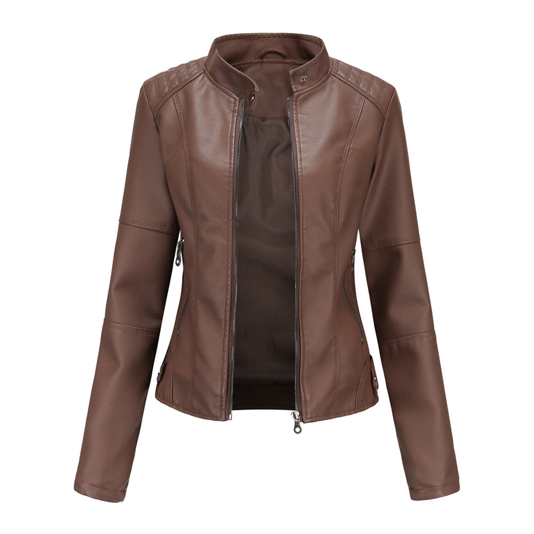 Women's Black Tailored Biker Jacket