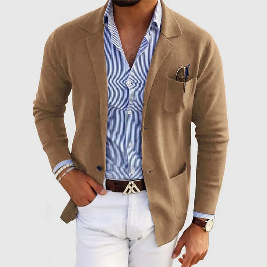 Men's Beige Blazer in Beige