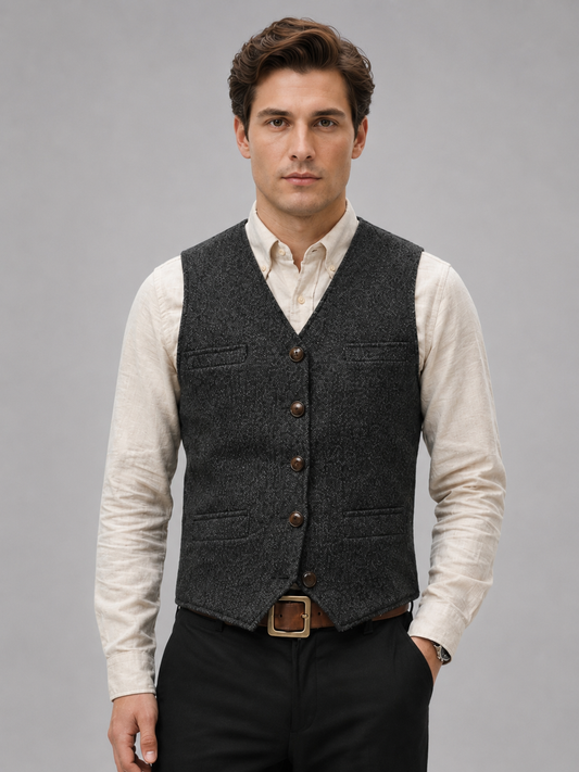 Men's Navy Gilet