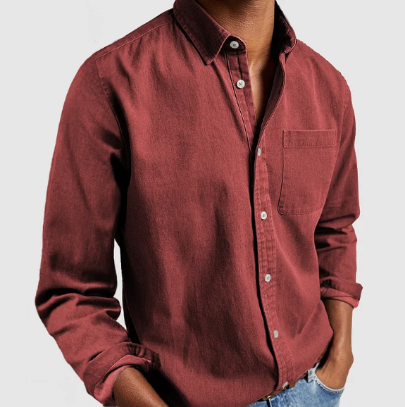 Men's Button Front Casual Shirt