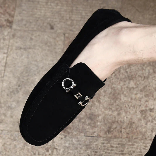 Men's Metal Bit Driving Slip On Loafers