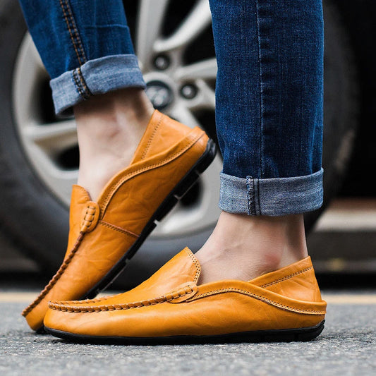 Men's Stitched Sole Slip On Driving Loafers