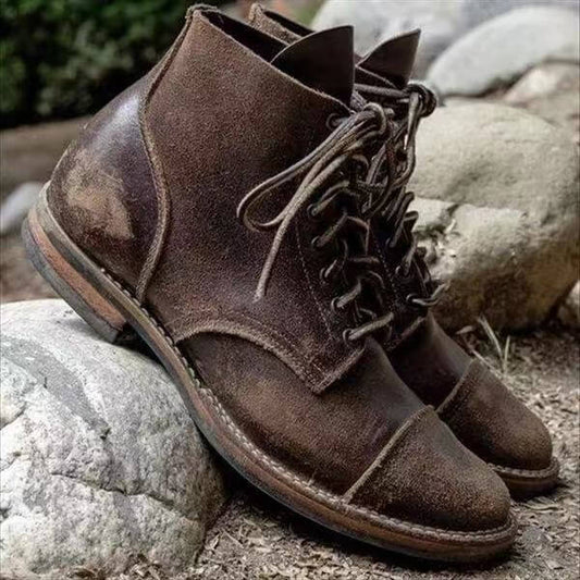 Men's Comfort Ankle Boots in Brown