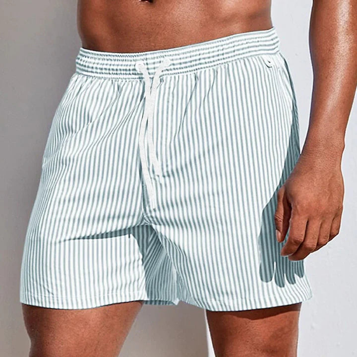 Men's Relaxed Fit Drawstring Quick Dry Casual Swim Shorts