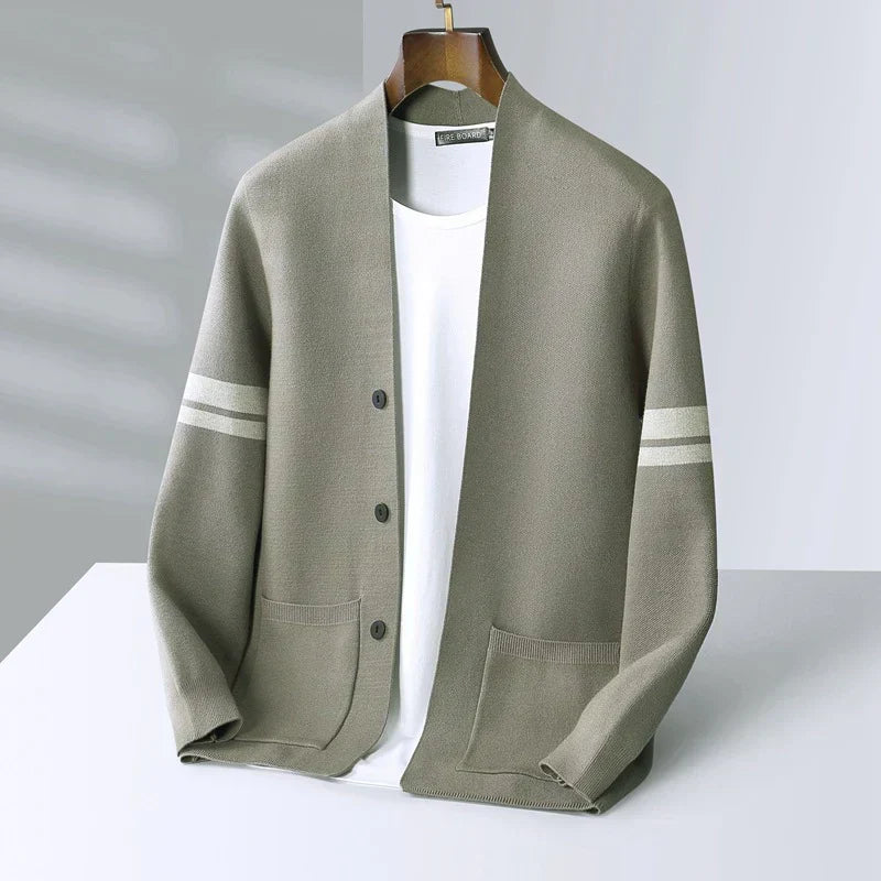 Men's Striped Cardigan