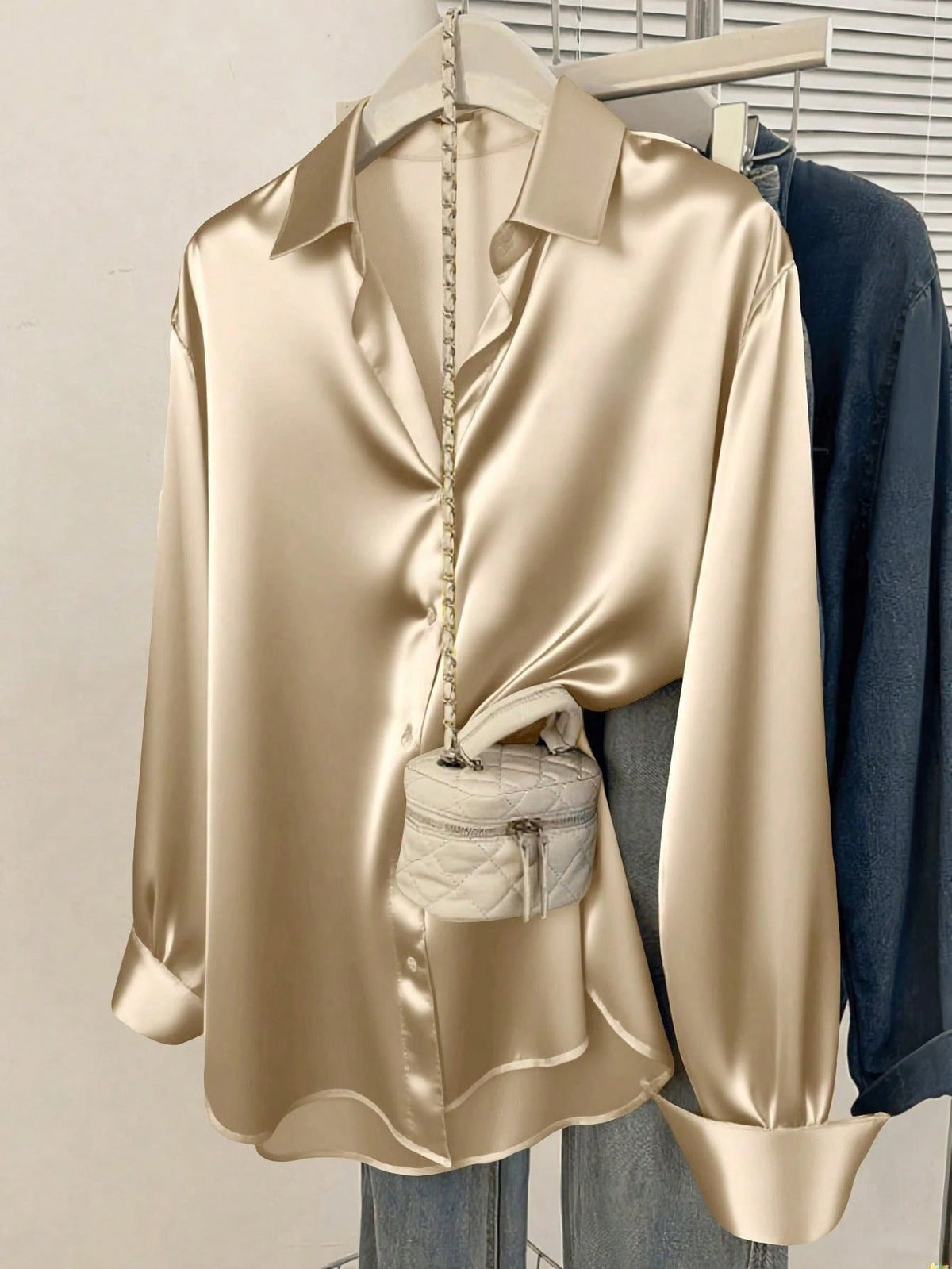 Women's Long Sleeve Button Front Shirt
