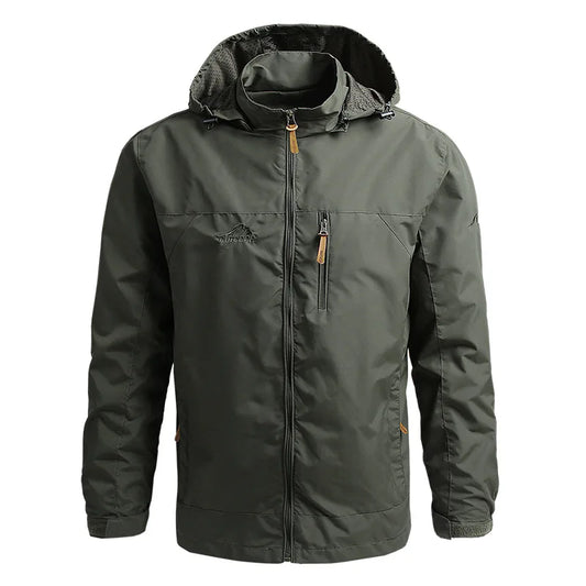 Men's Hooded Zip Up Bomber Jacket