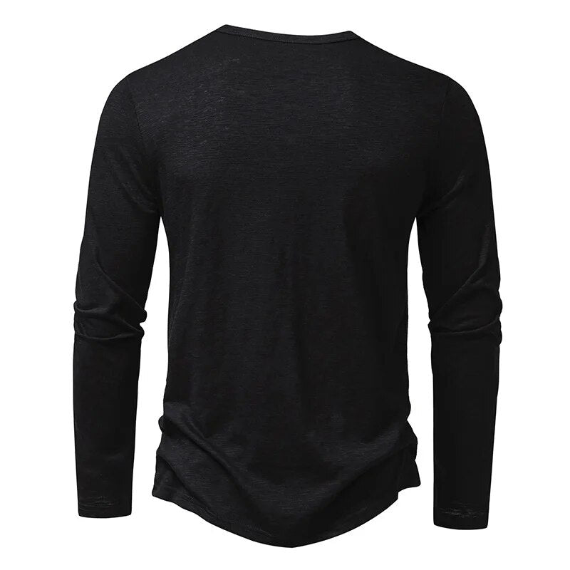 Men's Army Green Long Sleeve Shirt