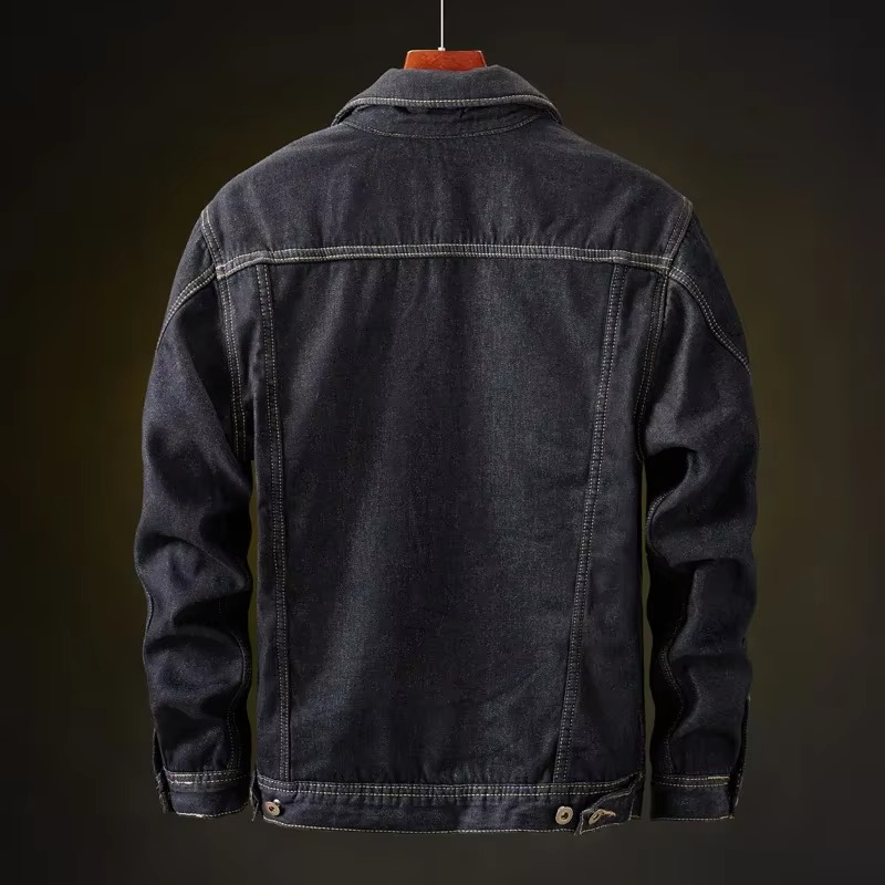 Men's Fleece Lined Casual Denim Jacket