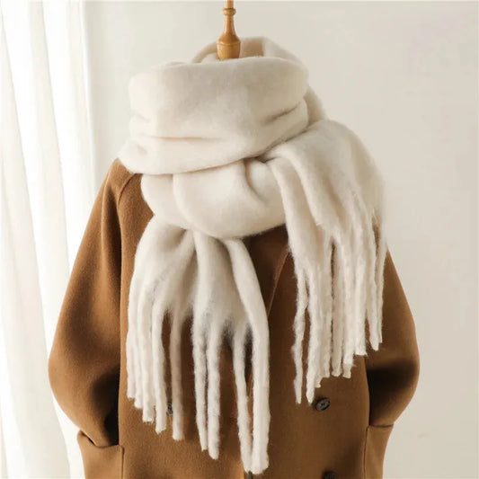 Women's With Scarf T Shirt in White