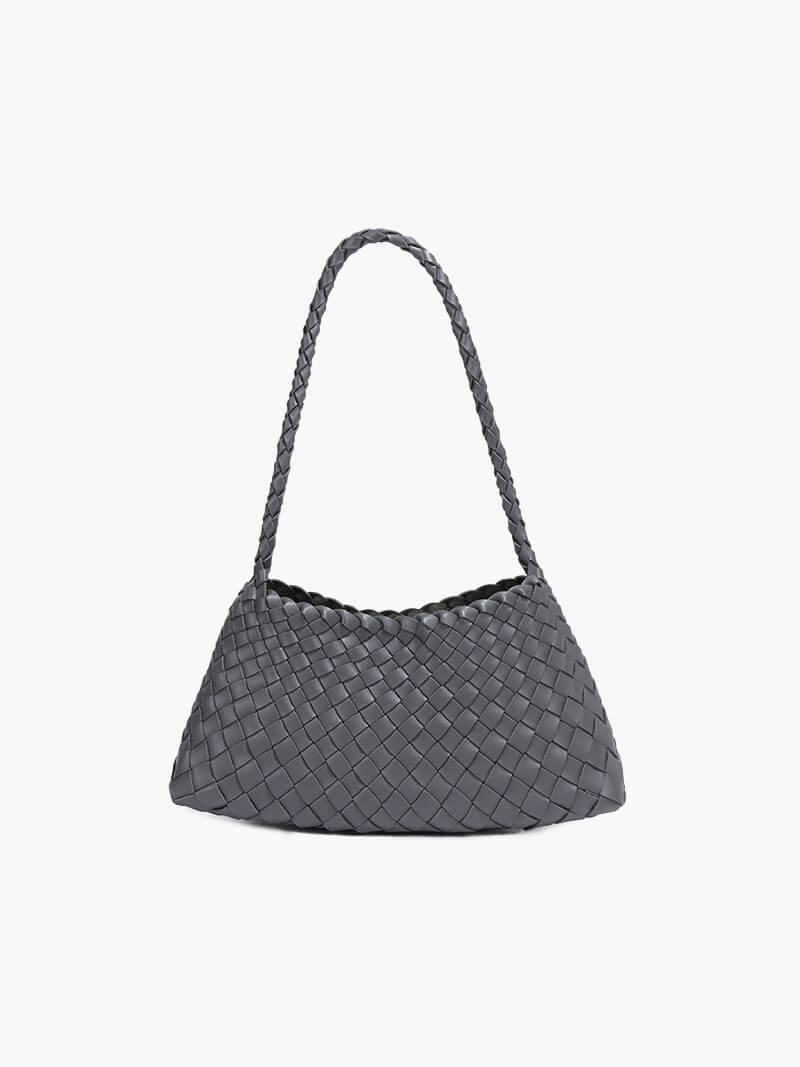 Women's Beige Handbag in Dark Grey