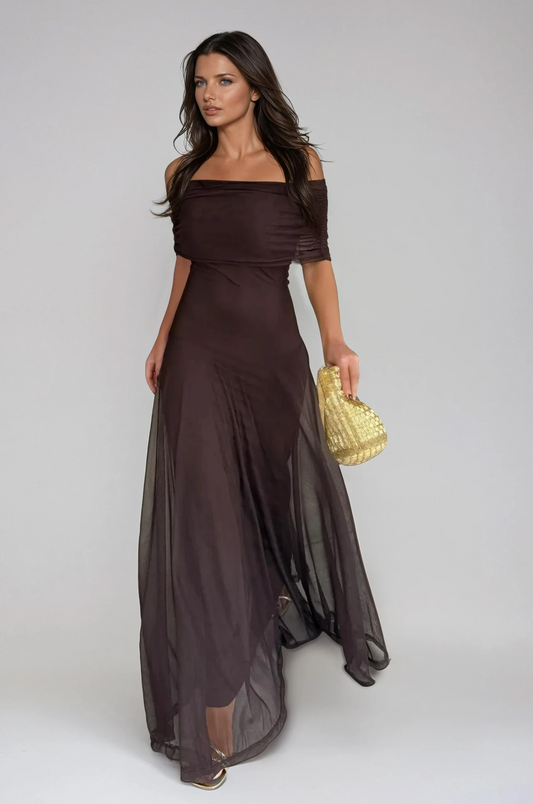 Women's Sheer Wedding Guest Dress