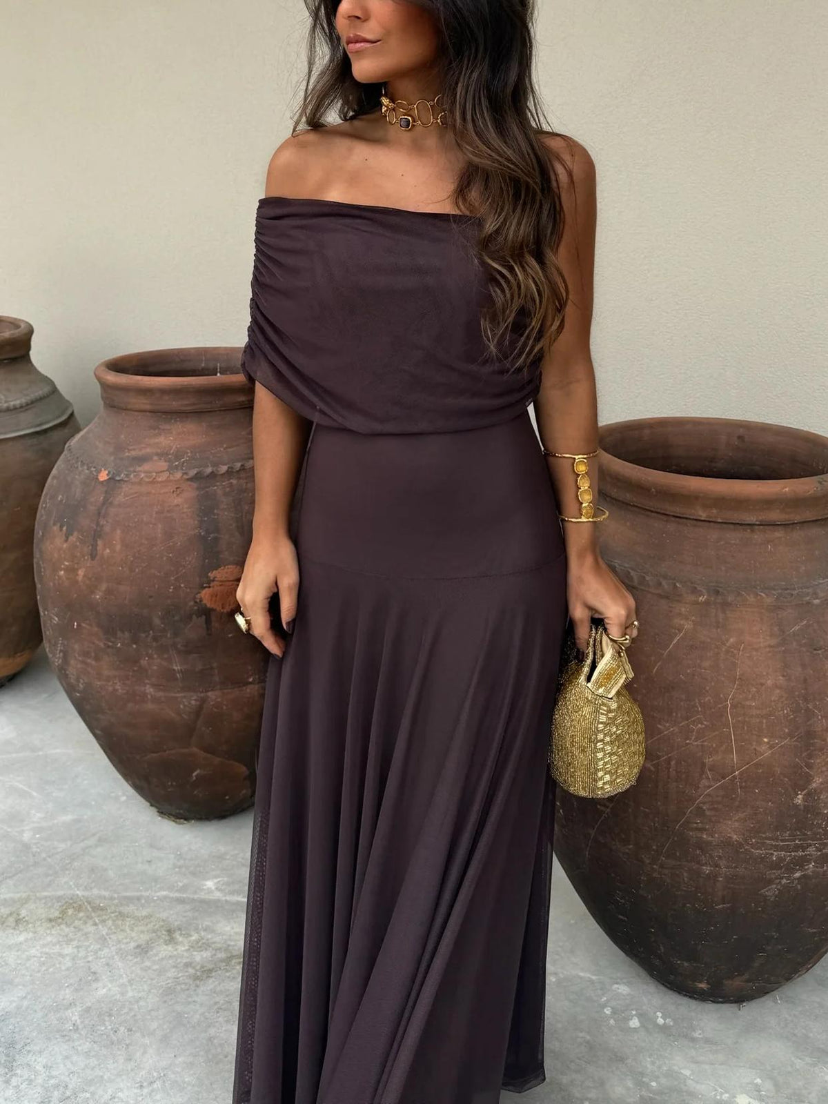 Women's Sheer Wedding Guest Dress
