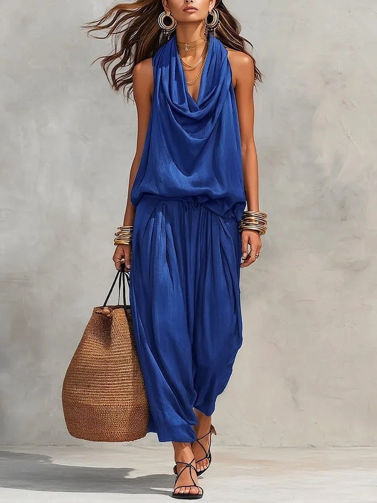 Women's Comfort Two Piece Set in Cobalt Blue