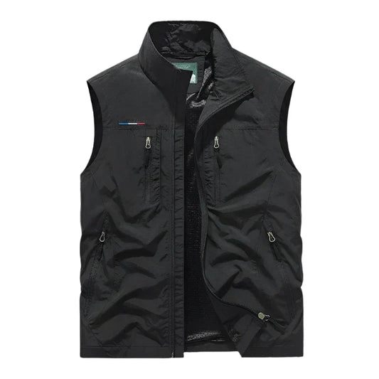 Men's Khaki Sleeveless Gilet